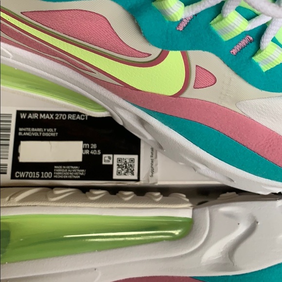 NIKE W AIR MAX 270 REACT white/barely volt - Picture 12 of 16